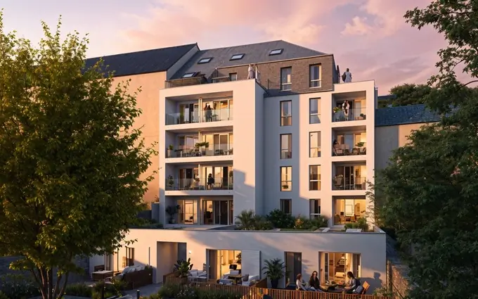 Programme immobilier neuf Nantes quartier Hauts Pavés au pied du tramway à Nantes