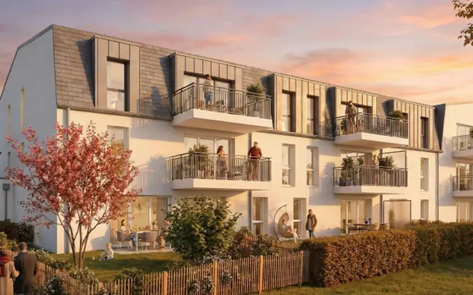 Programme immobilier neuf Fouesnant cadre résidentiel à 8 min en voiture de la plage à Fouesnant