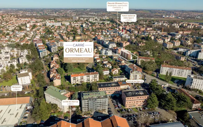 Programme immobilier neuf Carré Ormeau à Toulouse