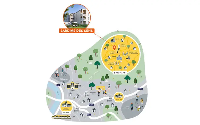 Programme immobilier neuf Jardins des sens à Serpaize