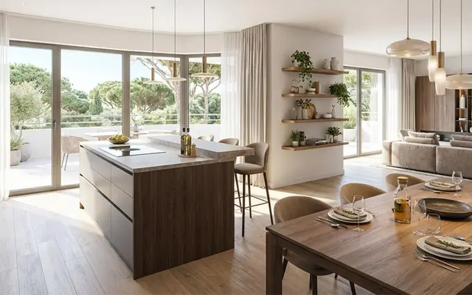 Programme immobilier neuf Antibes quartier des Terriers vue sur la mer à Antibes