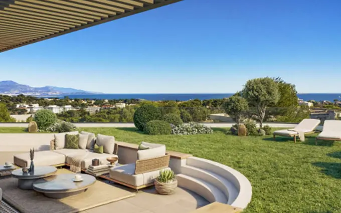 Programme immobilier neuf Antibes quartier des Terriers vue sur la mer à Antibes