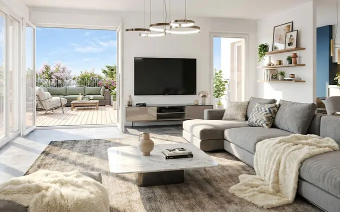 Programme immobilier neuf Cagnes-sur-Mer proche Polygone Riviera et ses commerces à Cagnes-sur-Mer