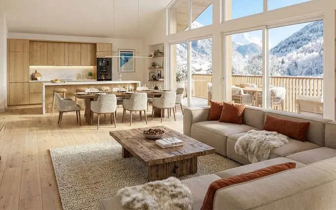 Programme immobilier neuf Allemond à 1 min à pied de la télécabine de l'Eau d'Olle Express à Allemond