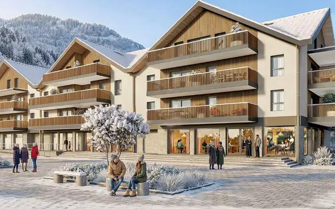 Programme immobilier neuf Allemond à 1 min à pied de la télécabine de l'Eau d'Olle Express à Allemond