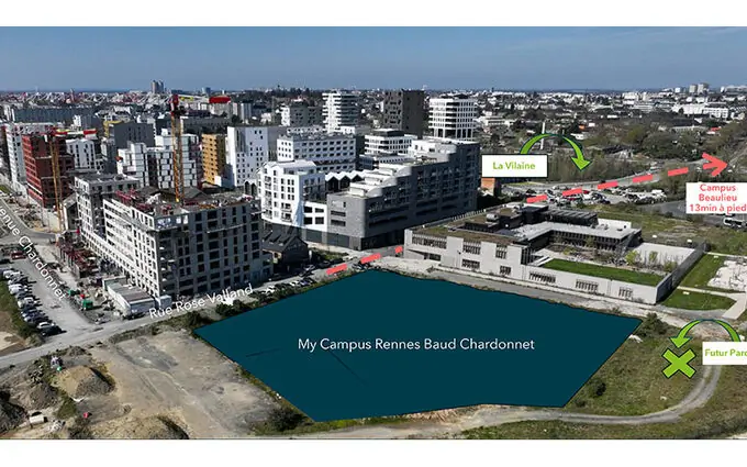 Programme immobilier neuf My Campus Rennes Baud Chardonnet à Rennes