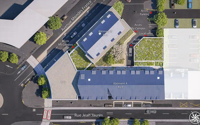 Programme immobilier neuf My Campus Anjou Renouveau à Trélazé