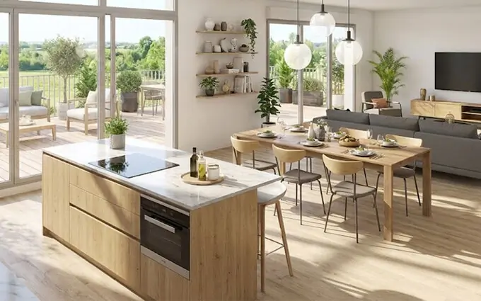 Programme immobilier neuf Dijon écoquartier Jardin des Maraîchers proche des commerces à Dijon (21000)