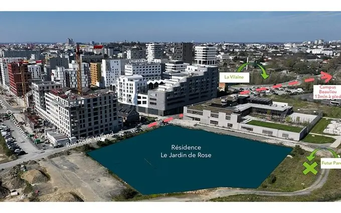 Programme immobilier neuf Le jardin de Rose à Rennes