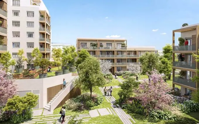 Programme immobilier neuf Nature en Ville à 2pas du futur Tram à Vaulx-en-Velin