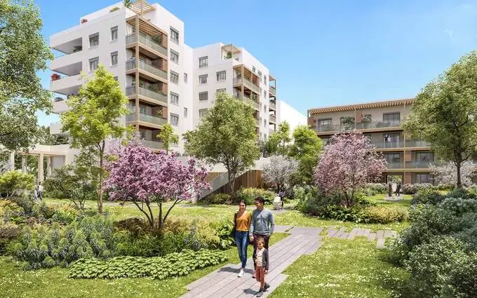 Programme immobilier neuf Nature en Ville à 2pas du futur Tram à Vaulx-en-Velin