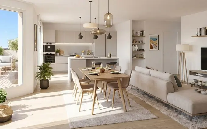 Programme immobilier neuf Salon-de-Provence résidence au calme avec un patio de verdure