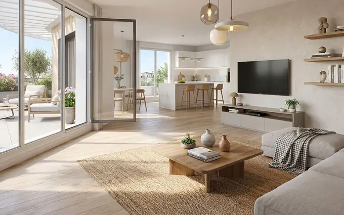 Programme immobilier neuf Avrillé quartier vivant à deux pas du bus IRIGO et du tramway à Avrillé