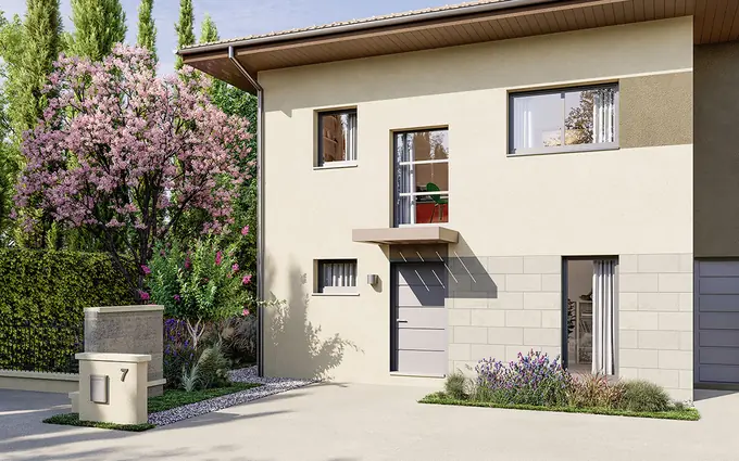 Programme immobilier neuf Ornex maisons neuves cadre préservé à 30 min de Genève à Ornex