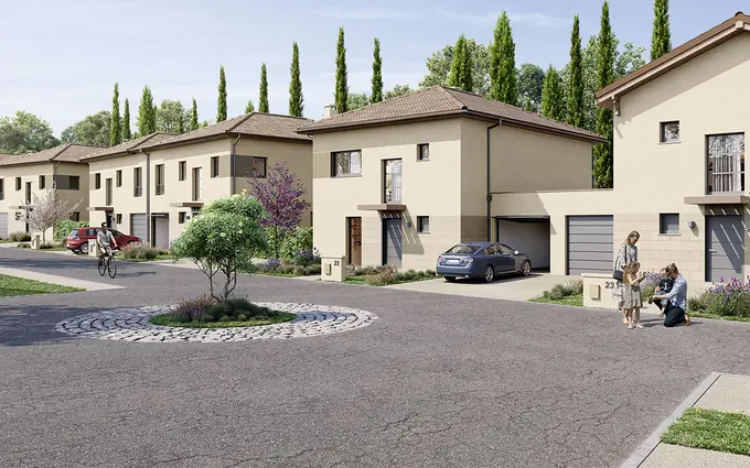 Programme immobilier neuf Ornex maisons neuves cadre préservé à 30 min de Genève à Ornex