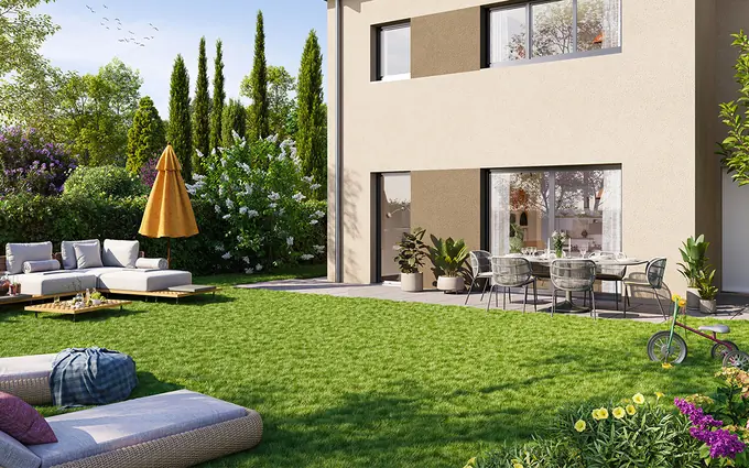 Programme immobilier neuf Ornex maisons neuves cadre préservé à 30 min de Genève à Ornex