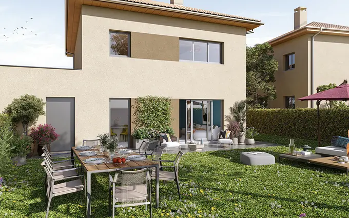 Programme immobilier neuf Ornex maisons neuves cadre préservé à 30 min de Genève à Ornex