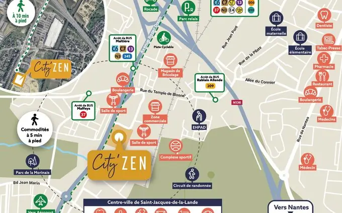 Programme immobilier neuf Cityzen gaite à Saint-Jacques-de-la-Lande
