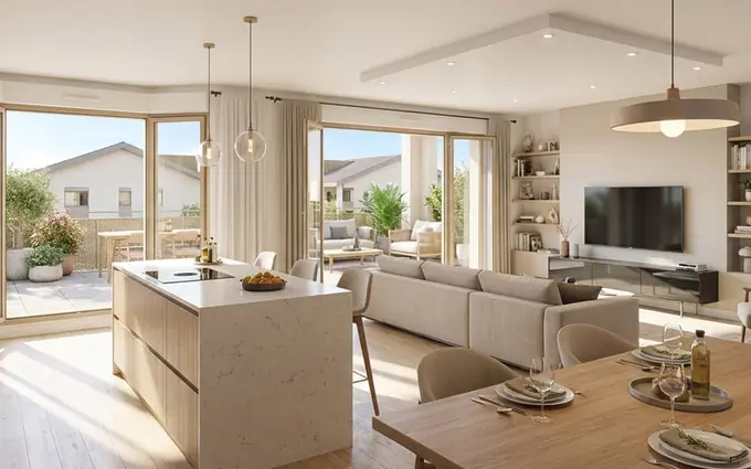Programme immobilier neuf Douvaine à 5 min à pied du centre-ville à Douvaine (74140)