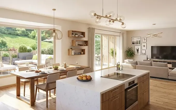 Programme immobilier neuf Fillière Saint-Martin-Bellevue cadre verdoyant à 45 min de Genève à Fillière