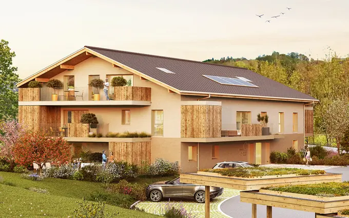 Programme immobilier neuf Fillière Saint-Martin-Bellevue cadre verdoyant à 45 min de Genève à Fillière