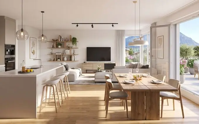 Programme immobilier neuf Marnaz au pied des montagnes à 40 minutes en voiture de Genève à Marnaz