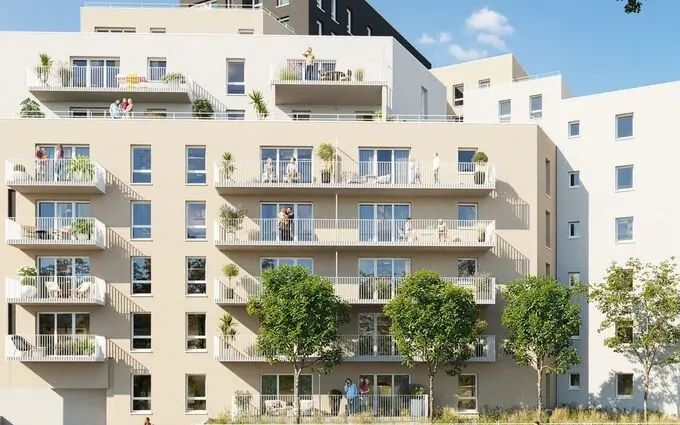 Programme immobilier neuf Caen quartier Péricentre à 5 minutes à pied du tramway T1 et T2 à Caen