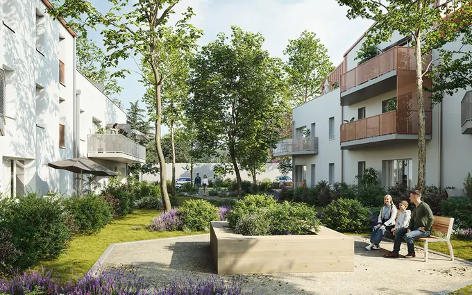 Programme immobilier neuf Saint-Sebastien sur Loire quartier Martelliere proche commodités à Saint-Sébastien-sur-Loire