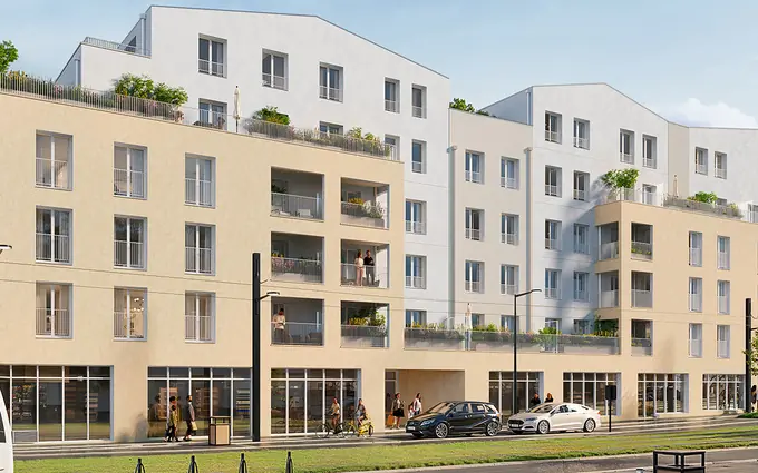 Programme immobilier neuf Angers quartier Belle-Beille à 3 minutes à pied du tramway à Angers