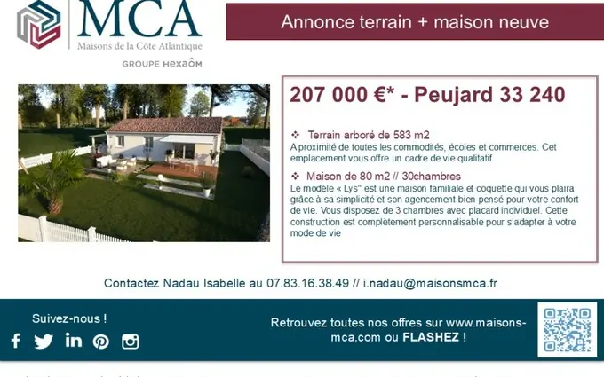 Programme immobilier neuf Terrain à partir de 537m² à Peujard à Peujard