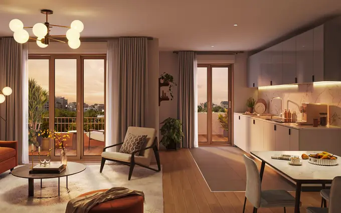 Programme immobilier neuf Évry-Courcouronnes, Parc aux Lièvres à 8 min à pied du RER D à Évry-Courcouronnes