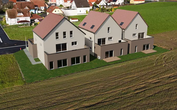 Programme immobilier neuf Oberroeoedern commune paisible à 20 min en voiture de l'Allemagne à Oberrœdern