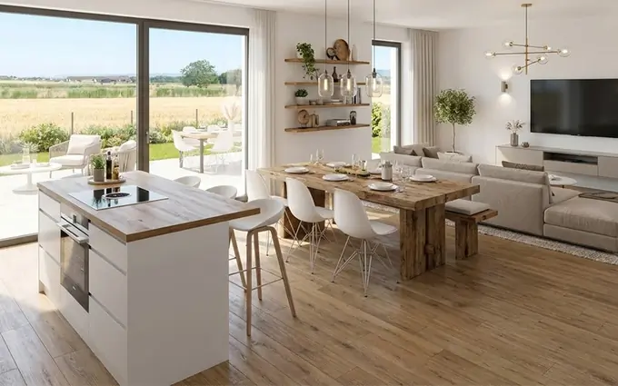 Programme immobilier neuf Oberroeoedern commune paisible à 20 min en voiture de l'Allemagne à Oberrœdern