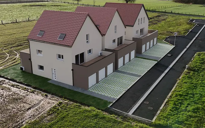 Programme immobilier neuf Oberroeoedern commune paisible à 20 min en voiture de l'Allemagne à Oberrœdern