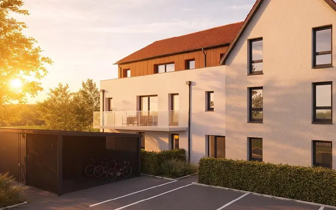 Programme immobilier neuf Oberschaeffolsheim cadre verdoyant à 10 km de Strasbourg à Oberschaeffolsheim (67203)
