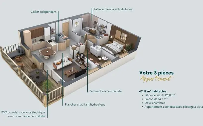 Programme immobilier neuf Carré Zen à Annecy