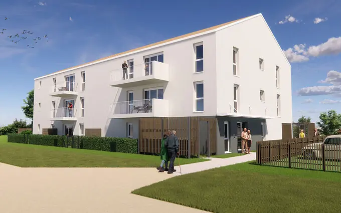 Programme immobilier neuf Machecoul-Saint-Même résidence séniors dans un cadre verdoyant à Machecoul