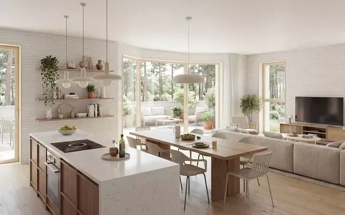 Programme immobilier neuf Neufchâtel-Hardelot quartier paisible à 5 min à pied de la plage à Neufchâtel-Hardelot (62152)