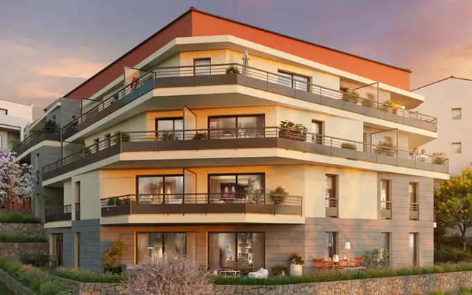 Programme immobilier neuf Cannes quartier La Bocca à 6 min en voiture de la plage à Cannes