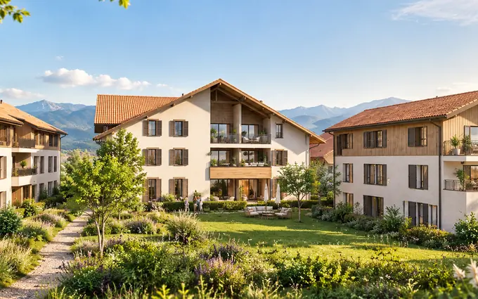 Programme immobilier neuf Prévessin-Moëns, résidence intimiste dans un cadre verdoyant à Prévessin-Moëns (01280)