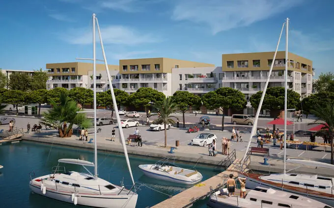 Programme immobilier neuf Port-Saint-Louis-du-Rhône avec vue sur le port à Port-Saint-Louis-du-Rhône