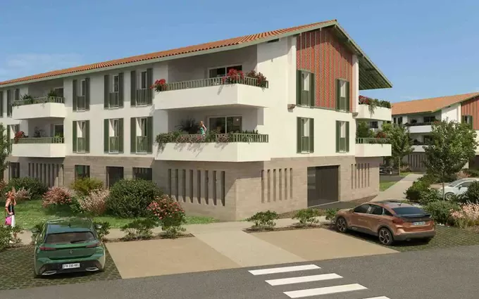 Programme immobilier neuf Soustons à 3 min en voiture du centre-ville et 17 min de la plage à Soustons (40140)