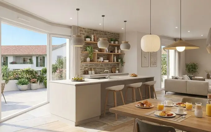 Programme immobilier neuf Soustons à 3 min en voiture du centre-ville et 17 min de la plage à Soustons