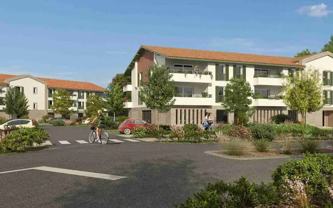 Programme immobilier neuf Soustons à 3 min en voiture du centre-ville et 17 min de la plage à Soustons