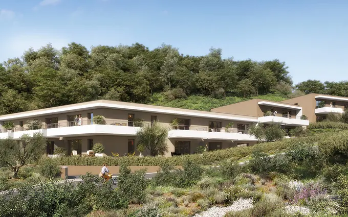 Programme immobilier neuf La Roquette-sur-Siagne résidence intimiste cadre verdoyant