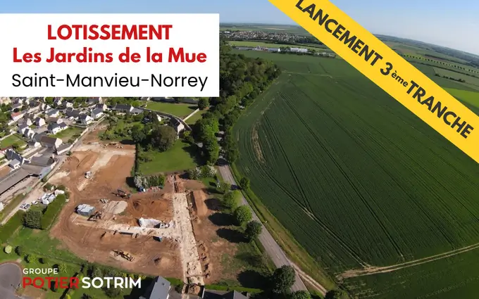Programme immobilier neuf Les Jardins de la Mue - terrains à bâtir - Saint-Manvieu-Norrey à Saint-Manvieu-Norrey (14740)