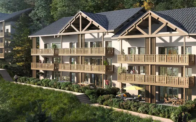 Programme immobilier neuf Allemond appartement vue montagne à 5 min du télécabine à Allemond (38114)